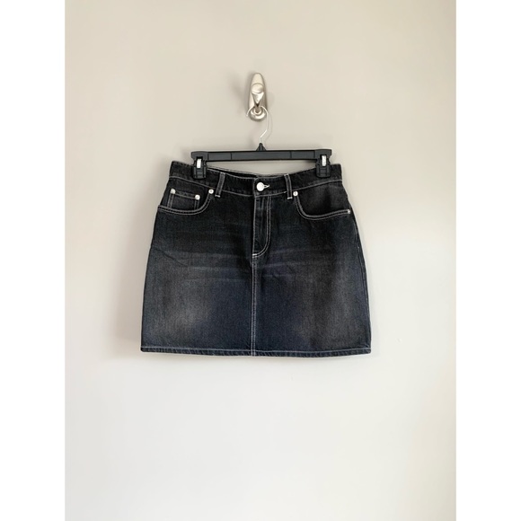 NWT GANNI Denim Mini Skirt - Picture 10 of 14